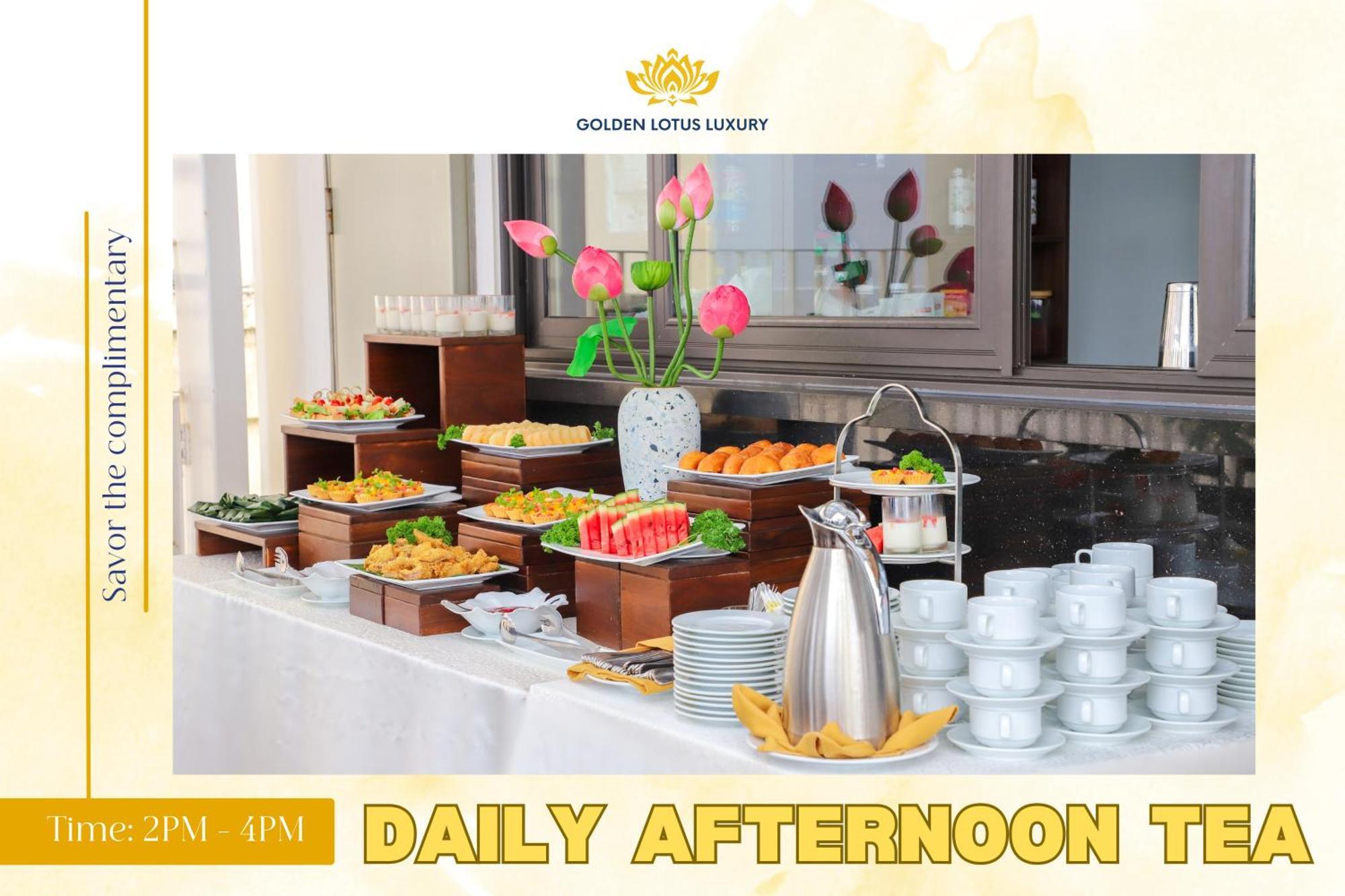 Golden Lotus Luxury Hotel Danang - Complimentary Daily Afternoon Tea Da Nang Exterior foto
